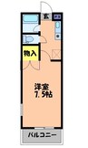 山陽本線（中国）/倉敷駅 徒歩14分 2階 築28年 1Kの間取り