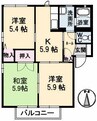 水島臨海鉄道水島本線/福井駅 徒歩12分 2階 築26年 3Kの間取り