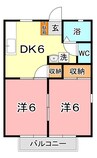 水島臨海鉄道水島本線/弥生駅 徒歩17分 1階 築37年 2DKの間取り