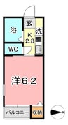 山陽本線（中国）/新倉敷駅 徒歩9分 1階 築18年 1Kの間取り