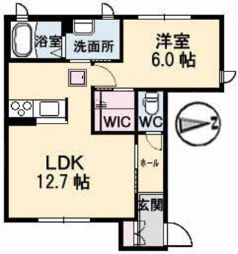 間取図 吉備線<桃太郎線>/東総社駅 徒歩16分 1階 築14年