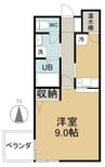山陽本線（中国）/中庄駅 徒歩6分 3階 築25年 1Kの間取り
