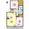 水島臨海鉄道水島本線/球場前駅 徒歩6分 2階 築11年 2LDKの間取り