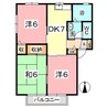 山陽本線（中国）/新倉敷駅 徒歩26分 2階 築24年 3DKの間取り
