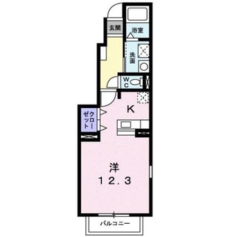 間取図 山陽本線（中国）/新倉敷駅 徒歩5分 1階 築20年