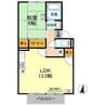 伯備線/総社駅 徒歩4分 2階 築35年 1LDKの間取り