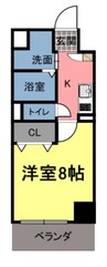 吉備線<桃太郎線>/総社駅 徒歩7分 5階 1年未満 1Kの間取り