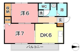 間取図 山陽本線（中国）/倉敷駅 徒歩16分 2階 築29年