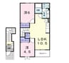 山陽本線（中国）/金光駅 徒歩15分 2階 築20年 2LDKの間取り