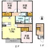 山陽本線（中国）/新倉敷駅 徒歩30分 2階 築10年 3LDKの間取り