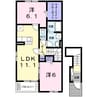 山陽本線（中国）/新倉敷駅 バス:9分:停歩9分 2階 築4年 2LDKの間取り
