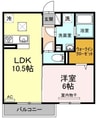伯備線/清音駅 徒歩67分 1階 築6年 1LDKの間取り