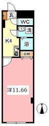 山陽本線（中国）/鴨方駅 徒歩25分 1階 築35年 1Kの間取り