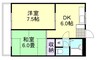 山陽本線（中国）/倉敷駅 徒歩24分 1階 築31年 2Kの間取り