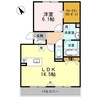 瀬戸大橋線/上の町駅 徒歩28分 3階 築13年 1LDKの間取り