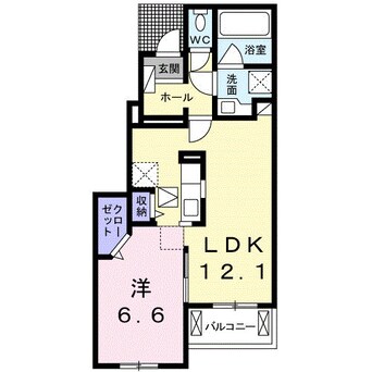 間取図 吉備線<桃太郎線>/東総社駅 バス20分西郡下車:停歩10分 1階 築7年