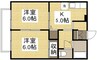 コーポクレアＤ 2Kの間取り