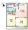 水島臨海鉄道水島本線/球場前駅 徒歩11分 2階 築28年 2LDKの間取り