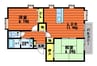 水島臨海鉄道水島本線/弥生駅 徒歩13分 2階 築22年 2LDKの間取り