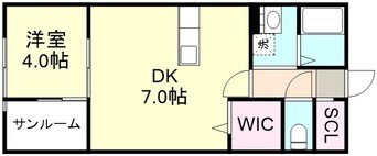 間取図 山陽本線（中国）/西阿知駅 徒歩26分 2階 築2年