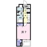 山陽本線（中国）/倉敷駅 徒歩15分 2階 築6年 1Kの間取り