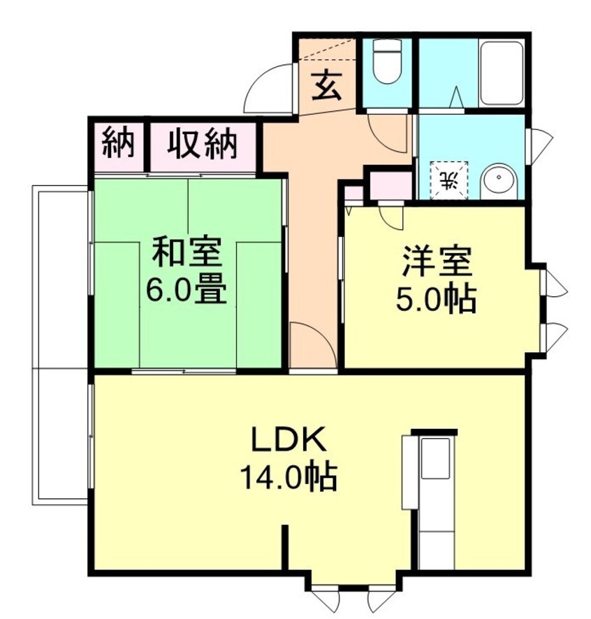 間取図 山陽本線（中国）/倉敷駅 徒歩24分 1-2階 築25年