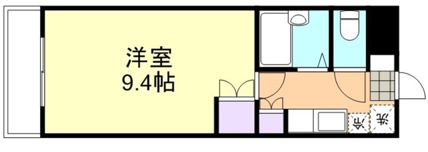 間取図 山陽本線（中国）/新倉敷駅 徒歩14分 3階 築29年
