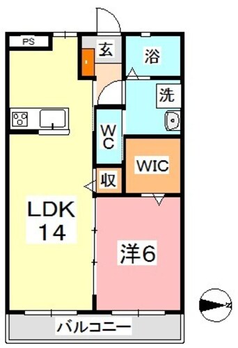 間取図 水島臨海鉄道水島本線/球場前駅 徒歩19分 1階 築21年