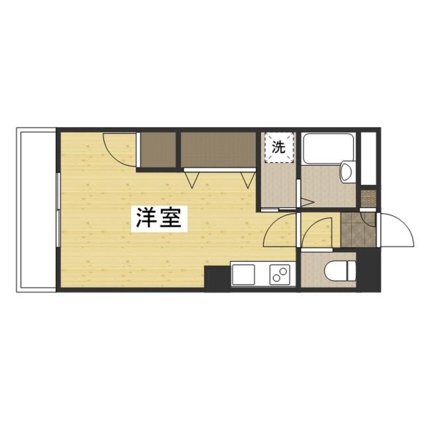 間取図 山陽本線（中国）/倉敷駅 徒歩13分 5階 築27年