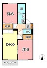 瀬戸大橋線/茶屋町駅 徒歩10分 2階 築27年 2DKの間取り