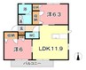 山陽本線（中国）/新倉敷駅 徒歩43分 2階 築20年 2LDKの間取り