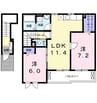 山陽本線（中国）/金光駅 徒歩11分 2階 築7年 2LDKの間取り