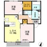 山陽本線（中国）/鴨方駅 徒歩16分 1階 築14年 2LDKの間取り