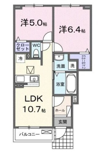 間取図 山陽本線（中国）/西阿知駅 徒歩24分 1階 建築中