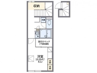 間取図 山陽本線（中国）/倉敷駅 徒歩24分 2階 築17年