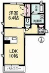 山陽本線（中国）/倉敷駅 徒歩17分 2階 築12年 1LDKの間取り