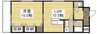 山陽本線（中国）/倉敷駅 徒歩16分 3階 築19年 1LDKの間取り