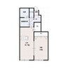 山陽本線（中国）/新倉敷駅 徒歩59分 1階 築浅 1LDKの間取り