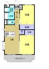 山陽本線（中国）/西阿知駅 徒歩21分 1階 築7年 2LDKの間取り