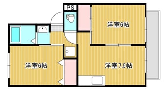 間取図 山陽本線（中国）/倉敷駅 徒歩35分 1階 築28年