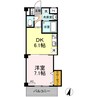 水島臨海鉄道水島本線/福井駅 徒歩31分 3階 築20年 1DKの間取り