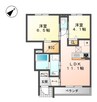 山陽本線（中国）/西阿知駅 徒歩18分 1階 築8年 2LDKの間取り