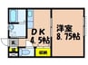 宇野線<宇野みなと線>/茶屋町駅 徒歩27分 2階 築16年 1DKの間取り