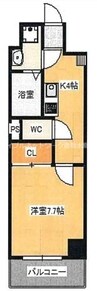 山陽本線（中国）/倉敷駅 徒歩12分 4階 築浅 1Kの間取り