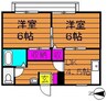 山陽本線（中国）/倉敷駅 徒歩22分 1階 築29年 2DKの間取り