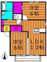 伯備線/総社駅 徒歩18分 2階 築19年 2LDKの間取り