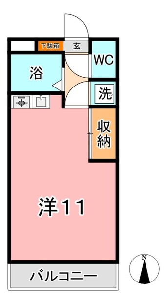 間取図 水島臨海鉄道水島本線/西富井駅 徒歩22分 2階 築35年