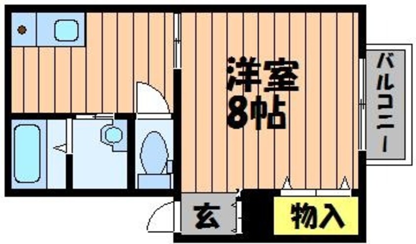 間取図 水島臨海鉄道水島本線/常盤駅 徒歩5分 2階 築25年