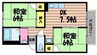 山陽本線（中国）/西阿知駅 徒歩23分 2階 築27年 2DKの間取り