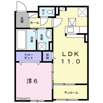 間取図 井原鉄道井原線/川辺宿駅 徒歩21分 1階 築5年